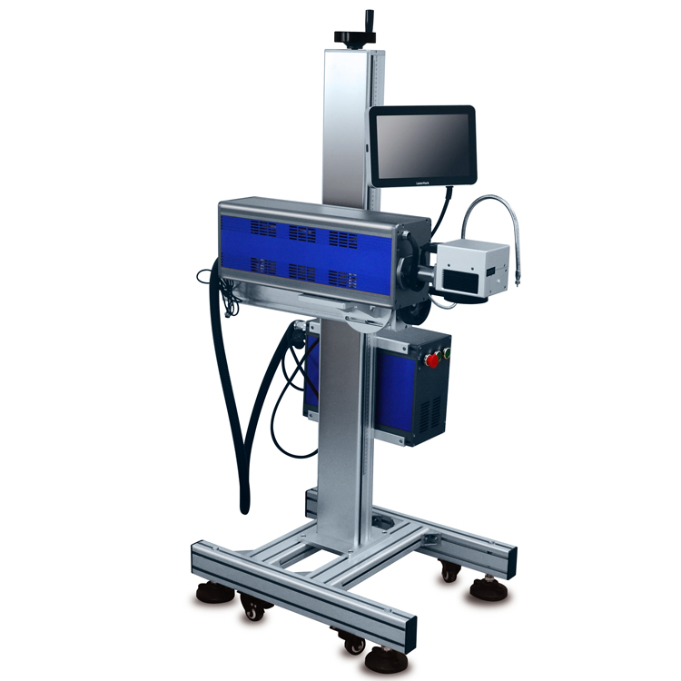 آلة الوسم بالليزر CO2 ذات كفاءة 60 وات لرمز دفعة تاريخ انتهاء الصلاحية IPS-LC60F