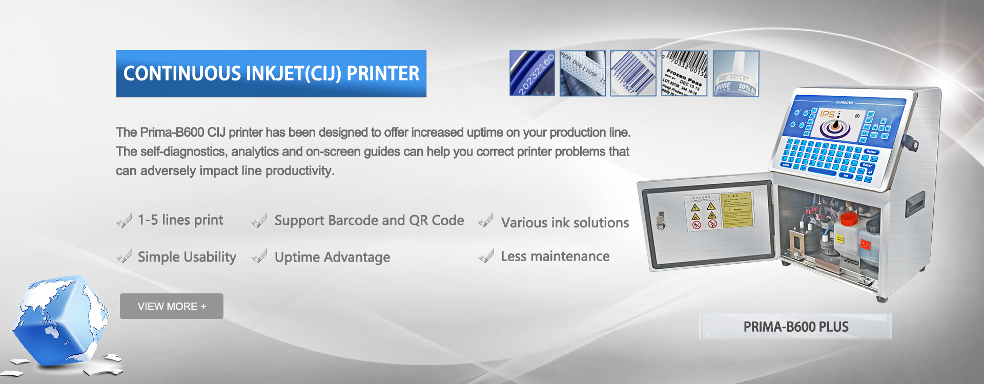 CIJ Printer, High-Resolution CIJ Printer, Flexible Packaging Printing CIJ Printer SUPPLIER